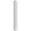 Ekena Millwork Craftsman Classic Square Non-Tapered, Recessed Panel PVC Column, Crown Capital & Crown Base CC0809ENMCRCR